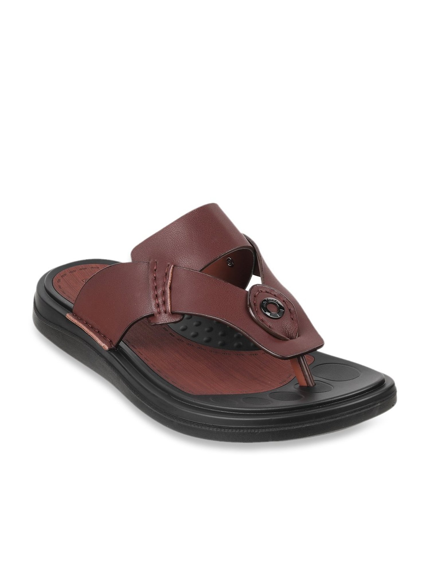 Da Vinchi by Metro Men's Brown Thong Sandals