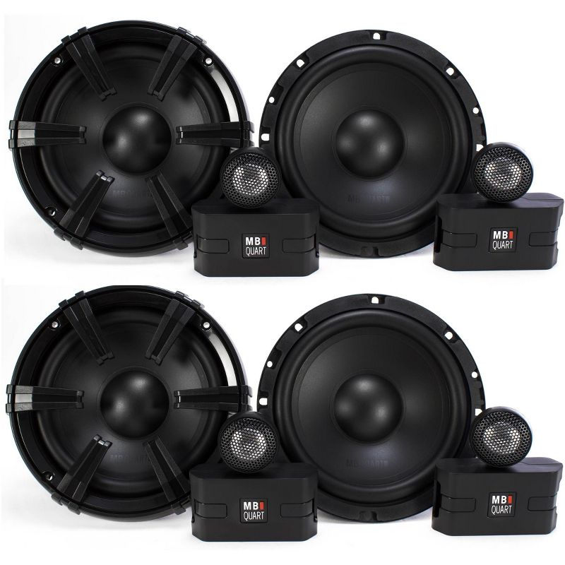 4) MB Quart 6.5" 90 Watt Component Speakers Speaker System Set Four| DC1-216