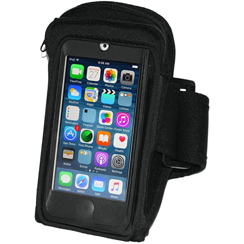 Armband Case Compatible with iPod Touch 7th 6th 5th Generation Devices Workout MP3 Holder for Running and Exercise with Zipper Pouch Adjustable Arm Band 20 inch