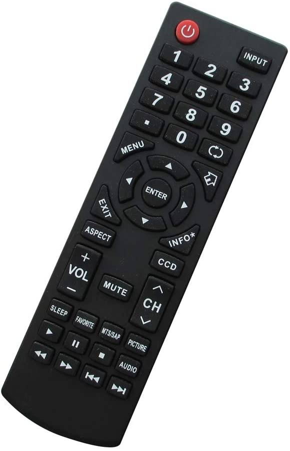 HCDZ Replacement Remote Control for Dynex DX-32L100A11 DX-32L221A12 DX-32L152A11 DX-32L200A12 DX-32L220A12 LCD LED HDTV TV