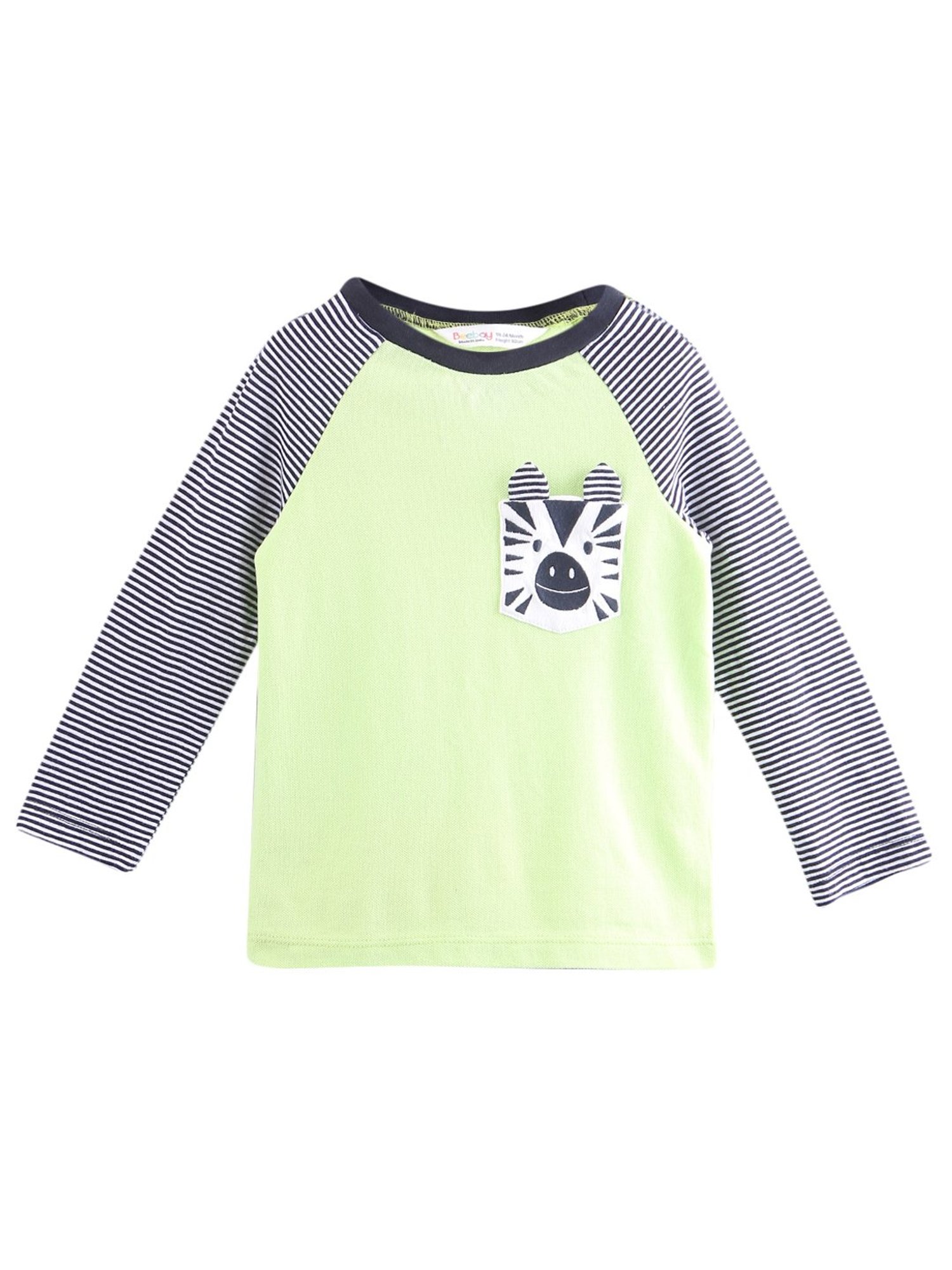 Beebay Kids Green Printed T-Shirt