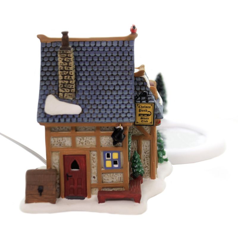Department 56 House 5.5" Holiday Skating Party Dv Dickens Village  -  Decorative Figurines