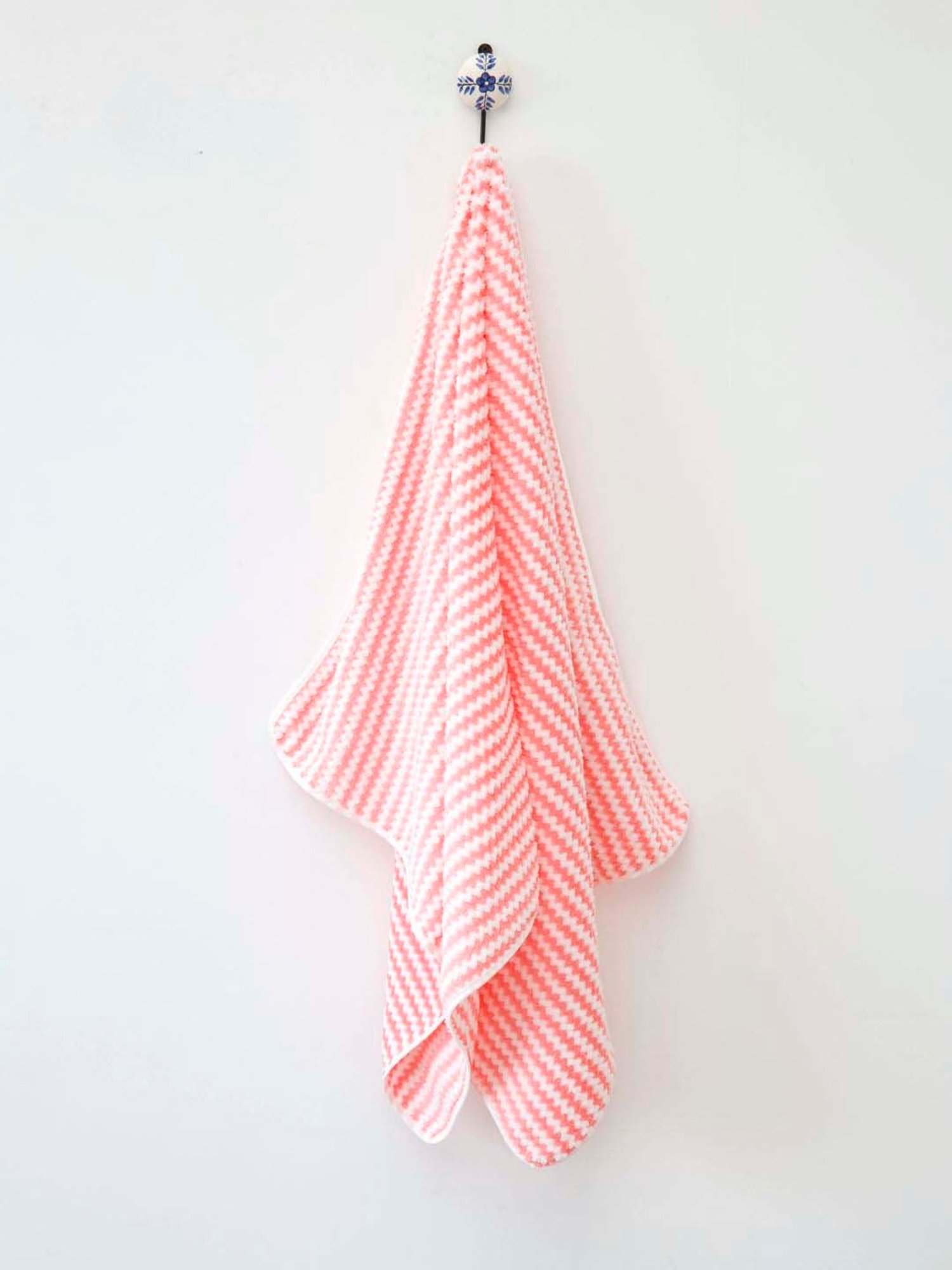 Ariana Superior High Absorbet Pink & Beige Cotton 400 GSM Bath Towel