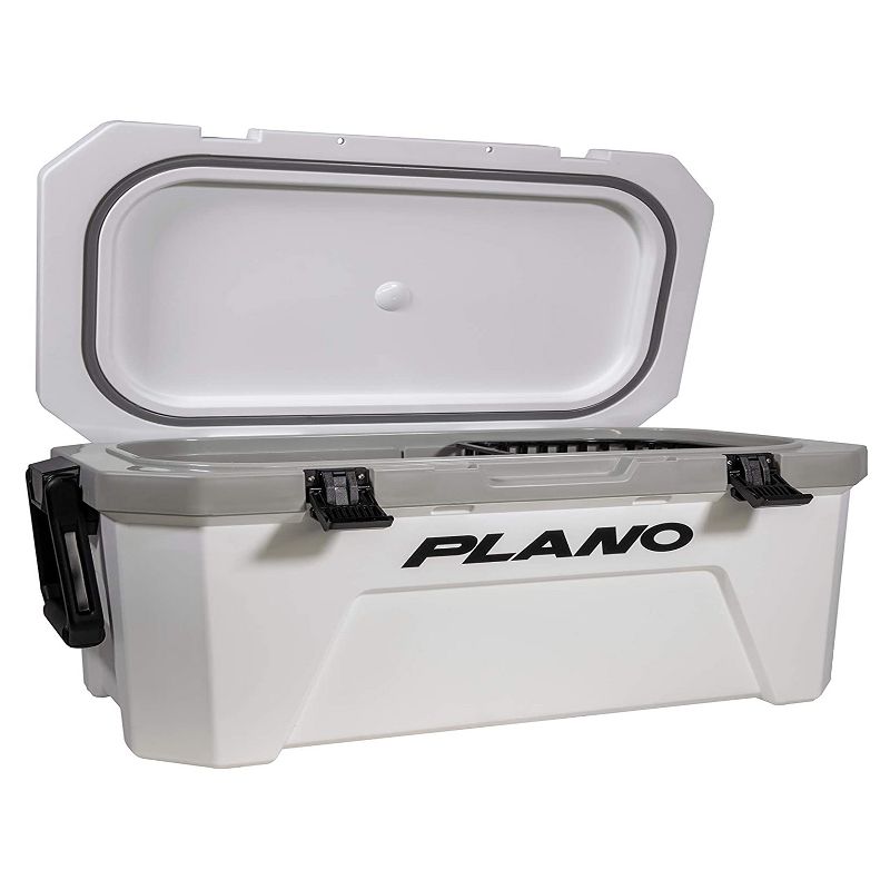 Plano Frost 32 Quart Heavy Duty Cooler with Built In Bottle Opener, Cutting Board, and Removable Dry Basket for Camping, Tailgating, Outdoor Events