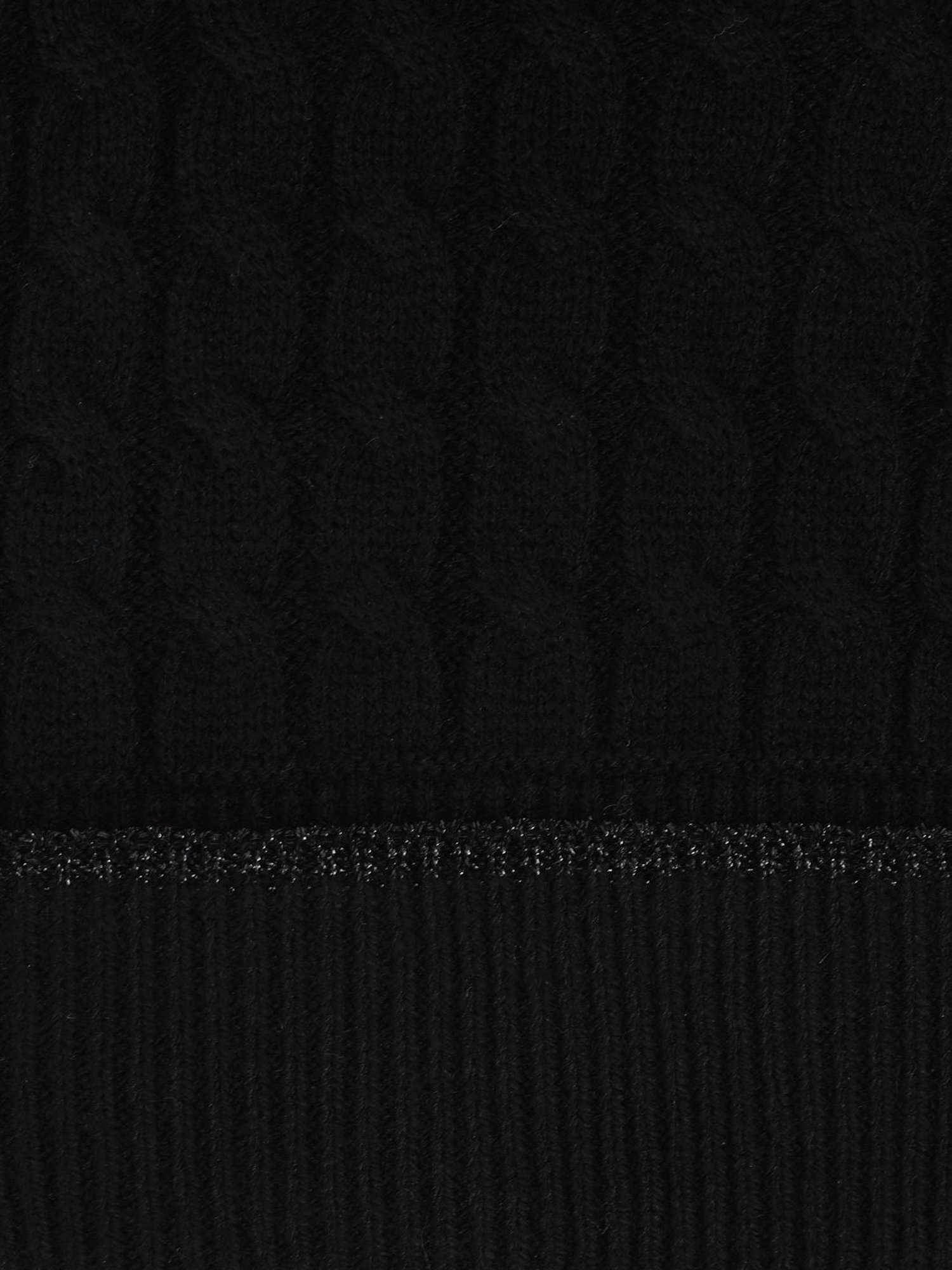 Elle Kids Black Nylon Large Beanies