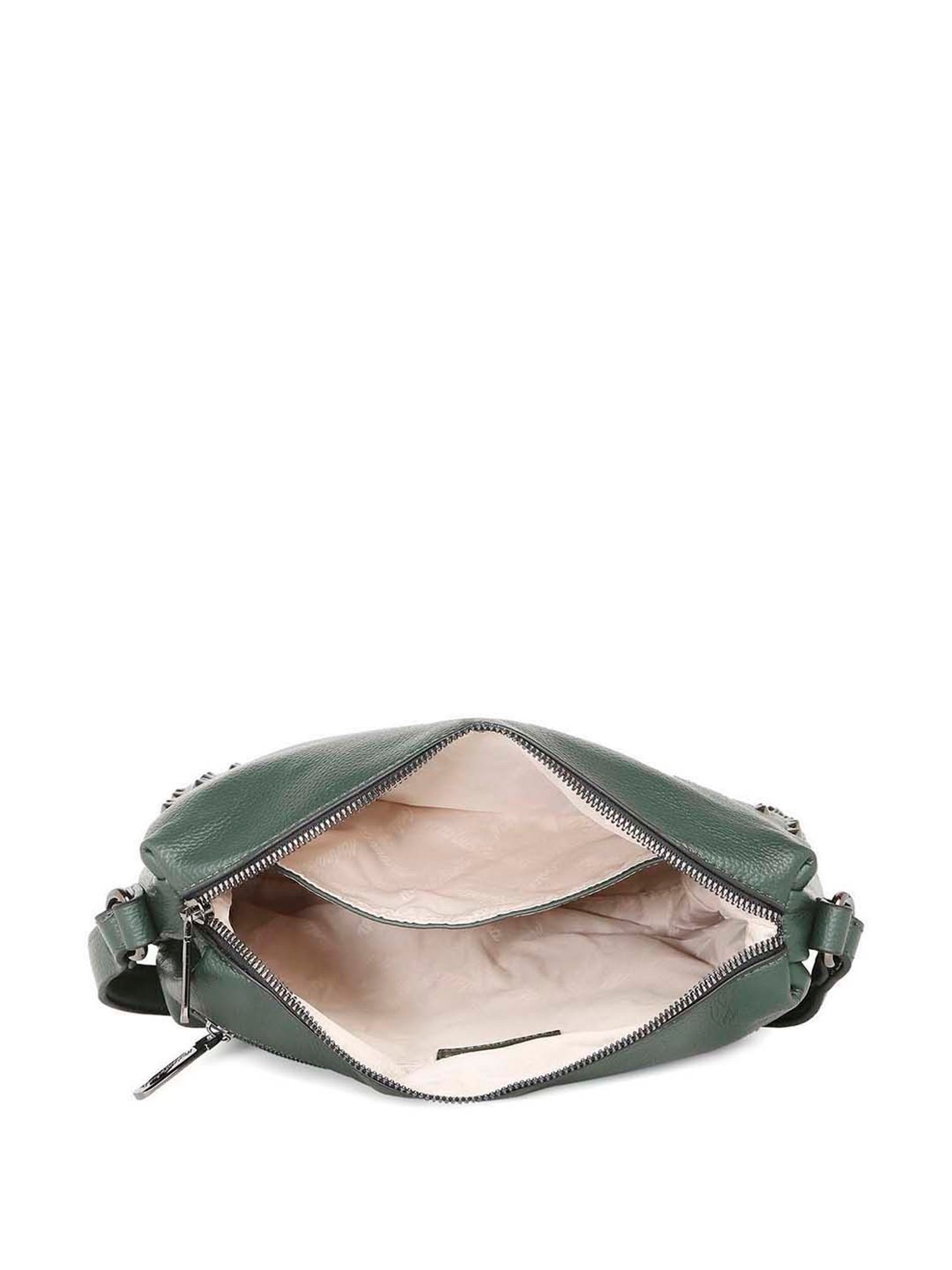 Marina Galanti Green Rivets Medium Baguette Bag