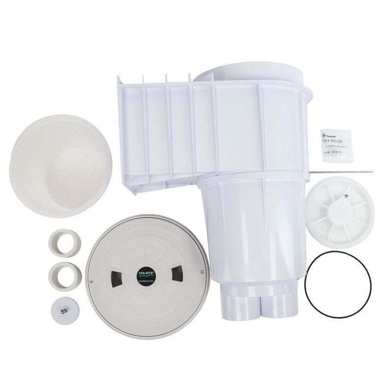 Pentair Sta-Rite 08650-1404 U-3 SwimQuip In Ground Swimming Pool Skimmer, White