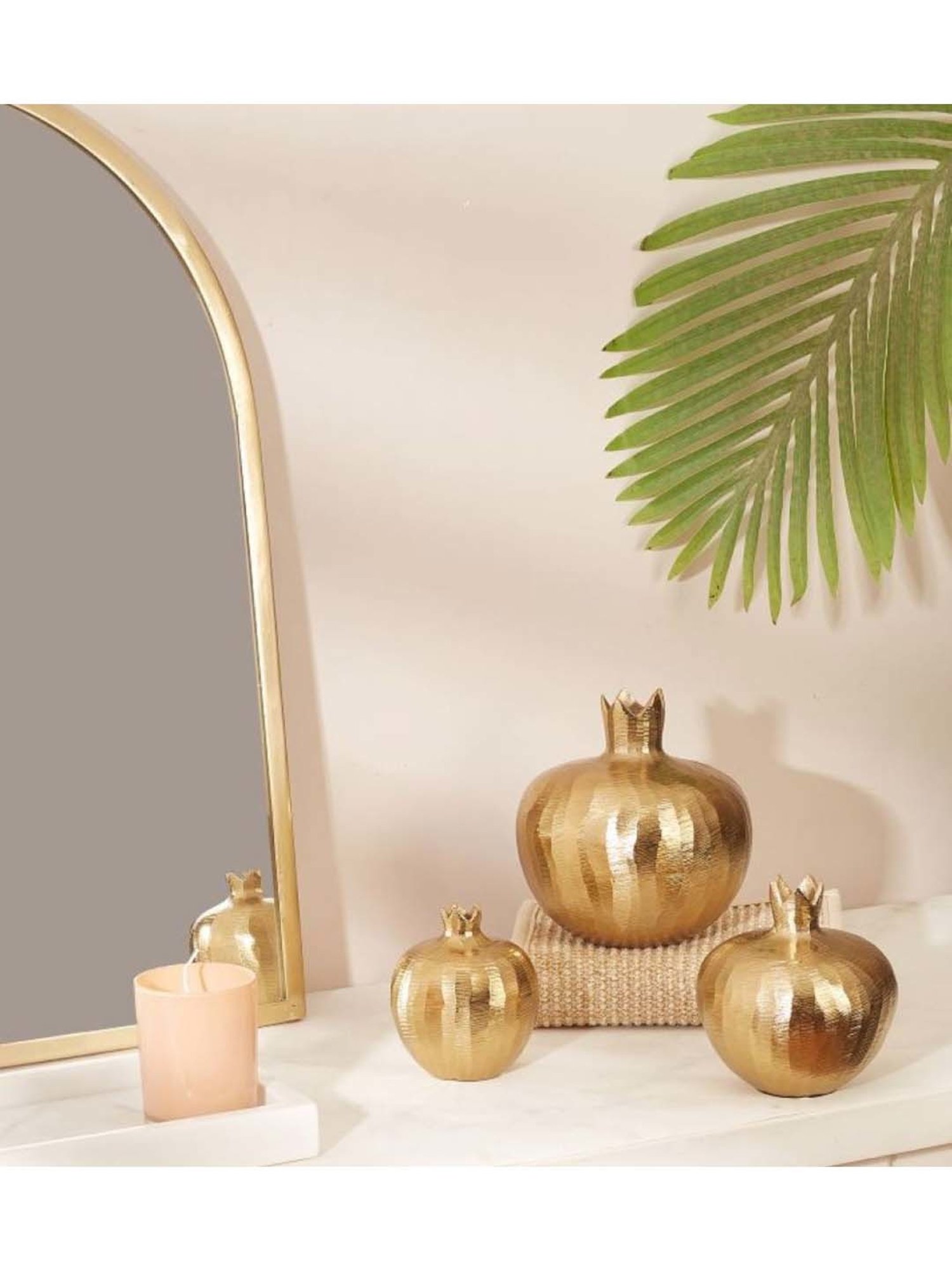 Mason Home Gold Anar Vase - Medium