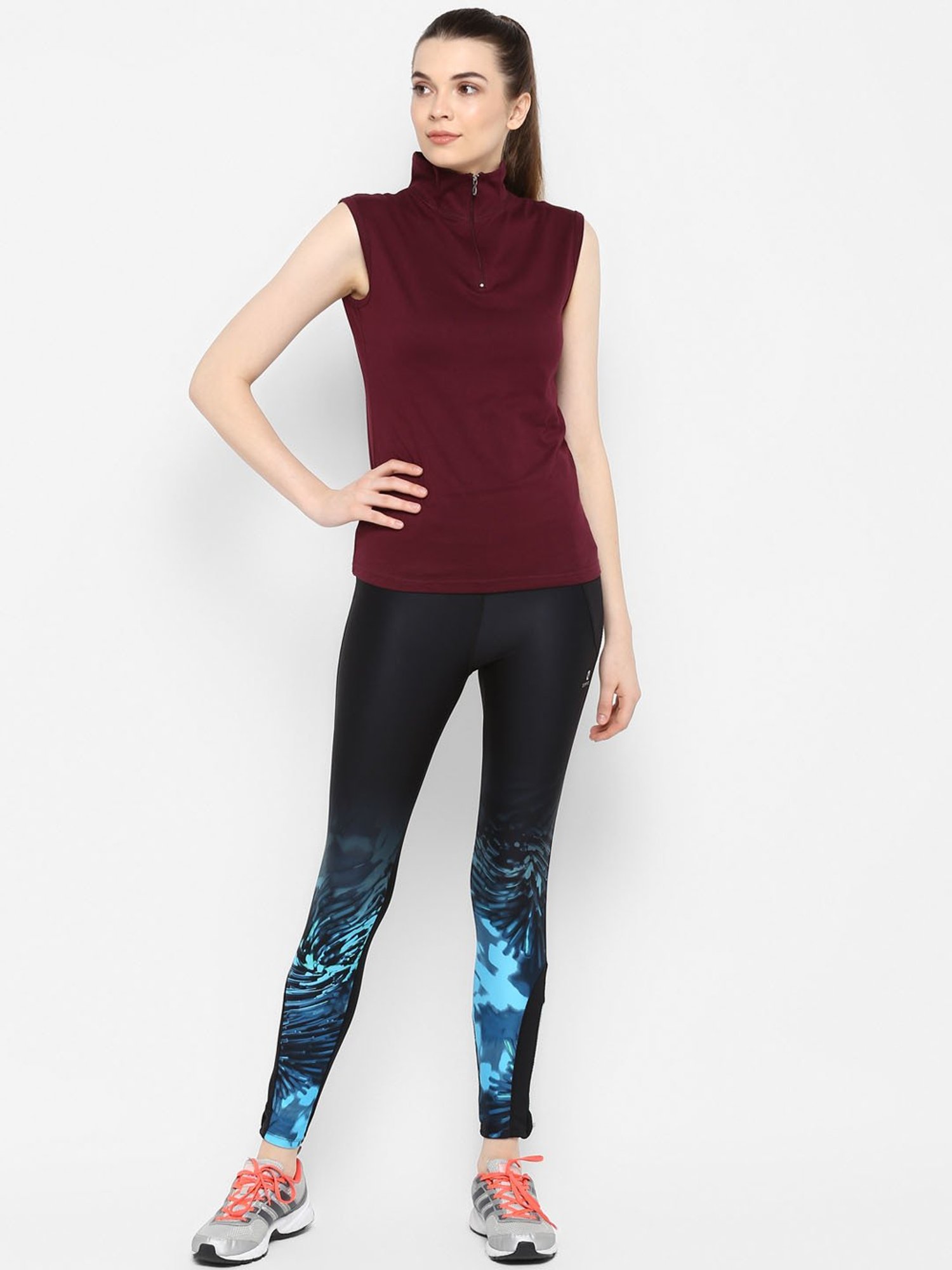 Appulse Maroon Cotton Slim Fit T-Shirt