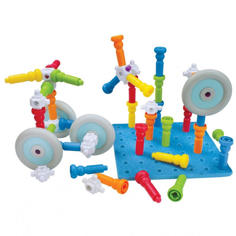 Playmonster Action-Stackers Premium Building Set  - 124-Piece Set