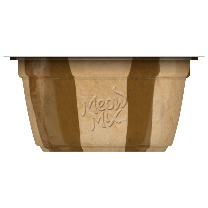 Meow Mix Tasty Layers Swirled Paté Tuna and Whitefish Recipe Stuffed with Real Tuna Wet Cat Food - 2.75oz