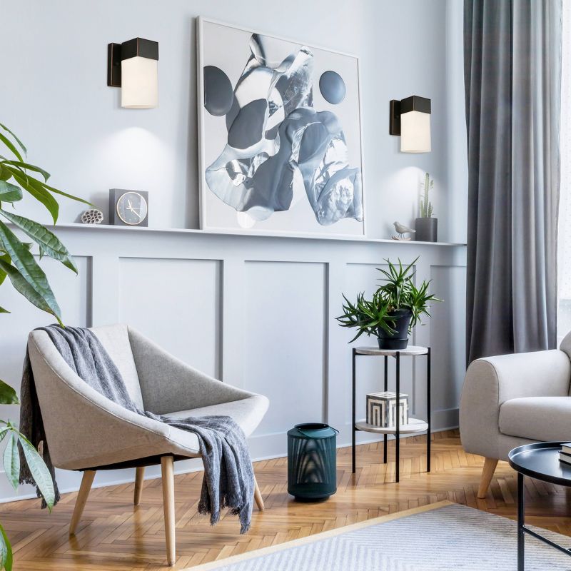 Ciara Springs Sconce Bronze/White - EGLO