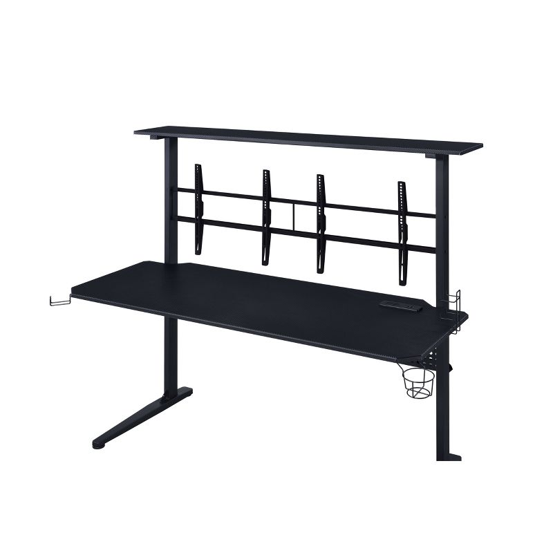 Canzi Gaming Desk with USB Port Black - Acme Furniture