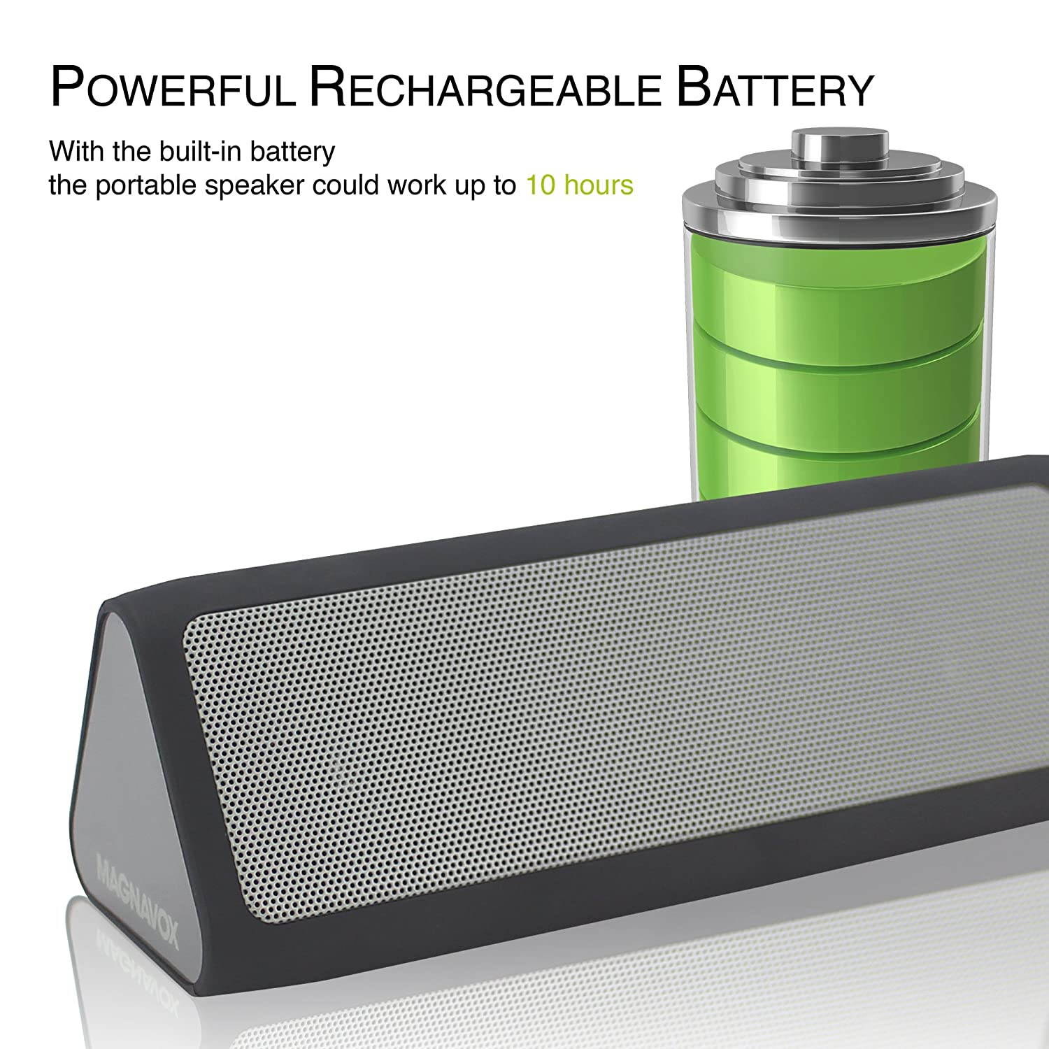 Magnavox MMA3626 Portable Bluetooth Speaker with USB & MicroSD Playback