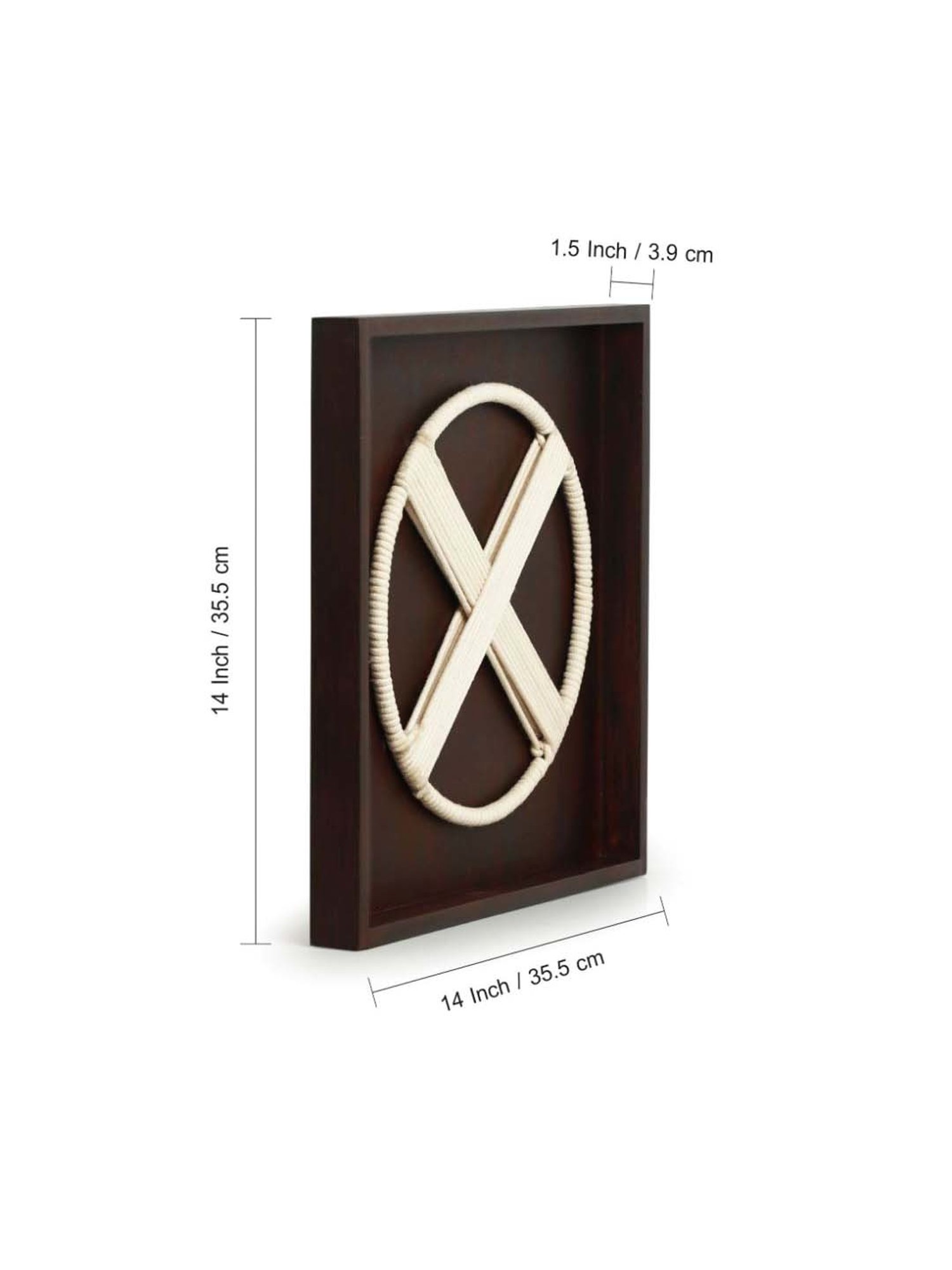 ExclusiveLane Celtic Brown & White Wood Wall Art