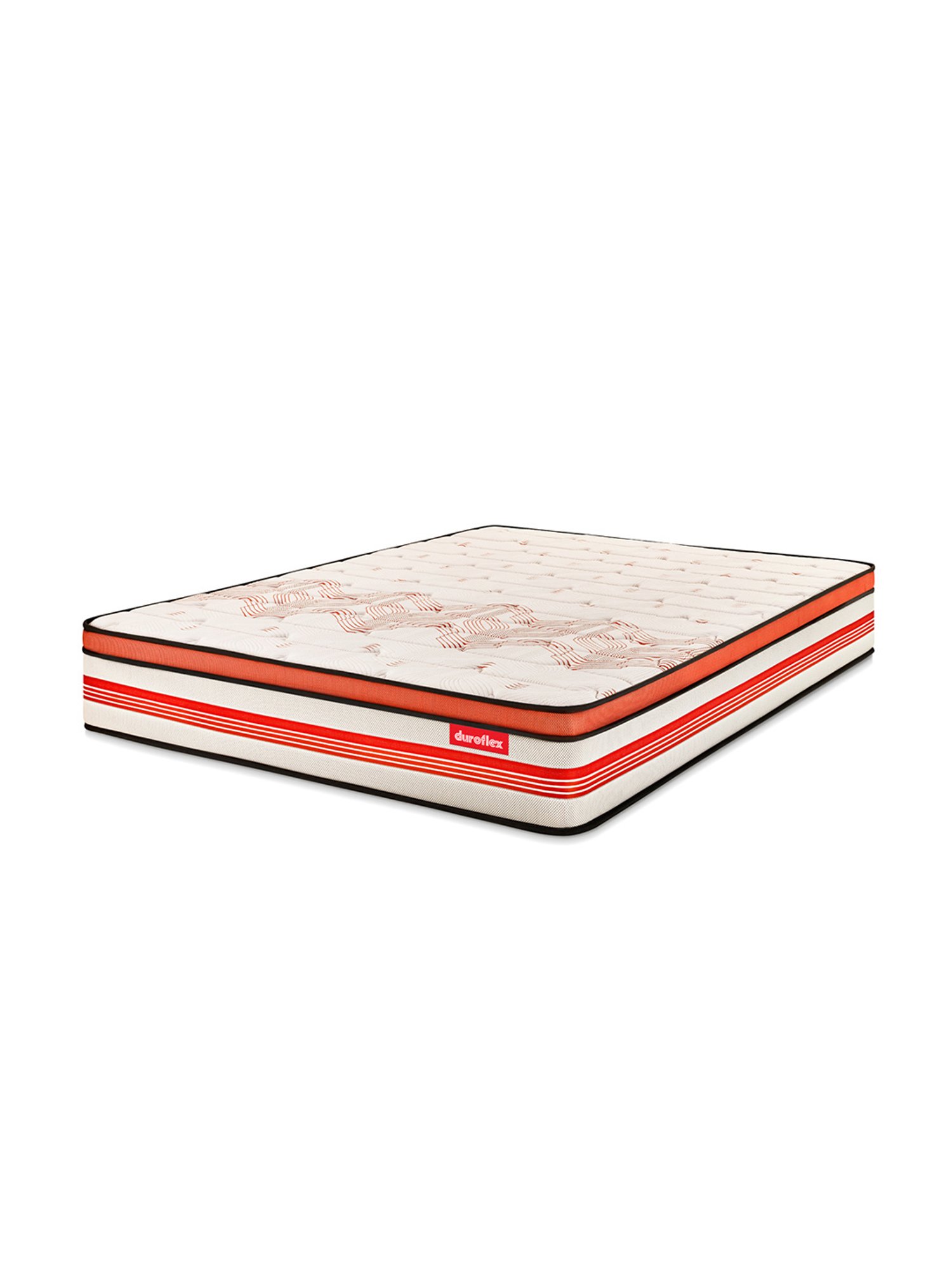 Duroflex Boltt Plus Cream Foam Bonnell Spring Euro Top Mattress - Double Size (72 in. L x 48 in. W)