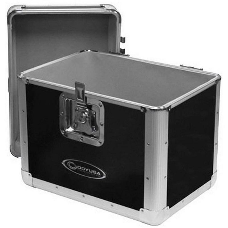 Odyssey KROM Transport Case for 70, 12 Inch Vinyl Records, Silver | KLP1-SILVER
