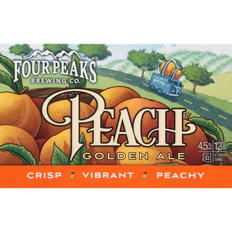 Four Peaks Peach Golden Ale Beer - 6pk/12 fl oz Cans