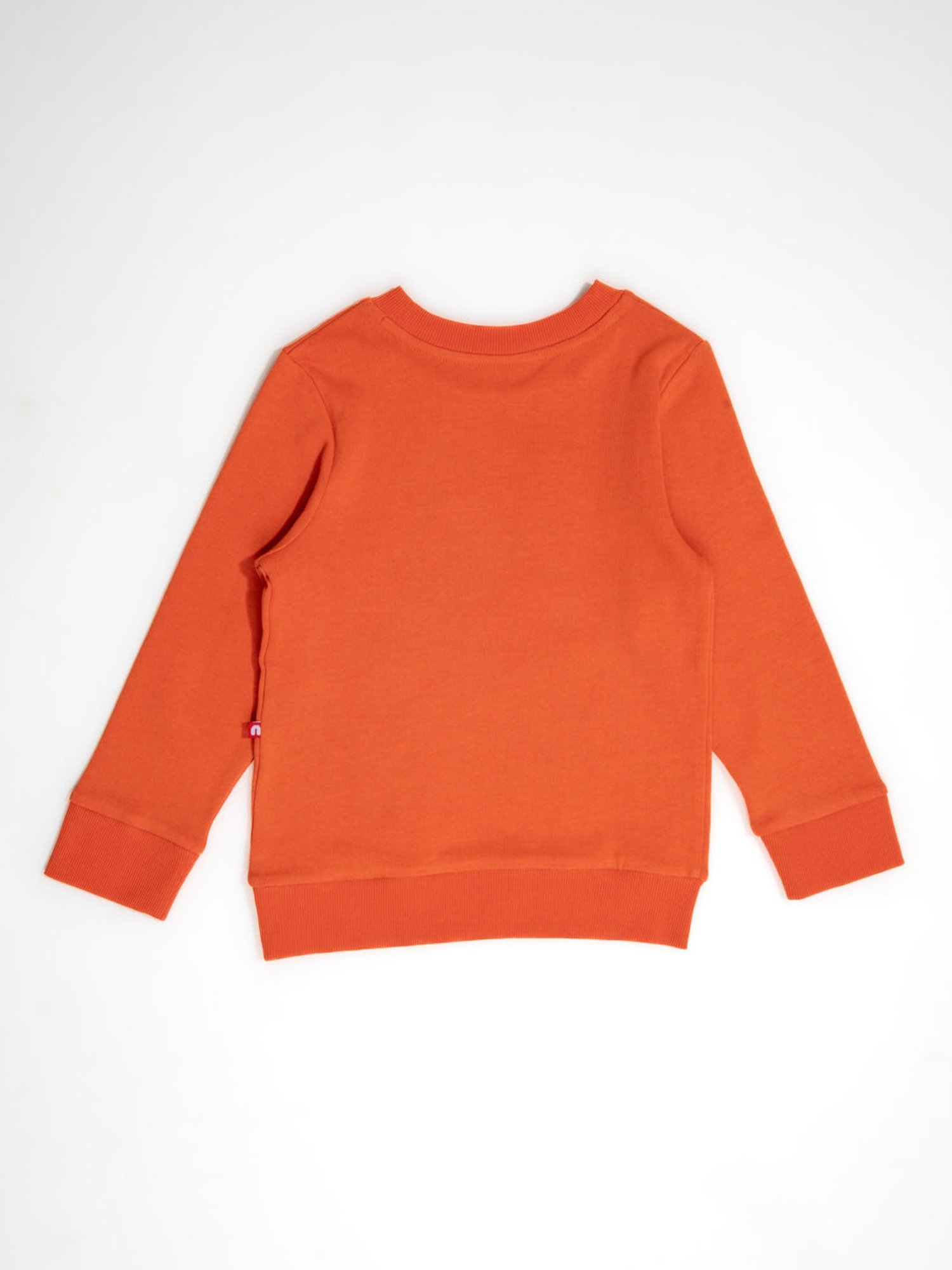 Nino Bambino Kids Orange Printed Full Sleeves Sweatshirt