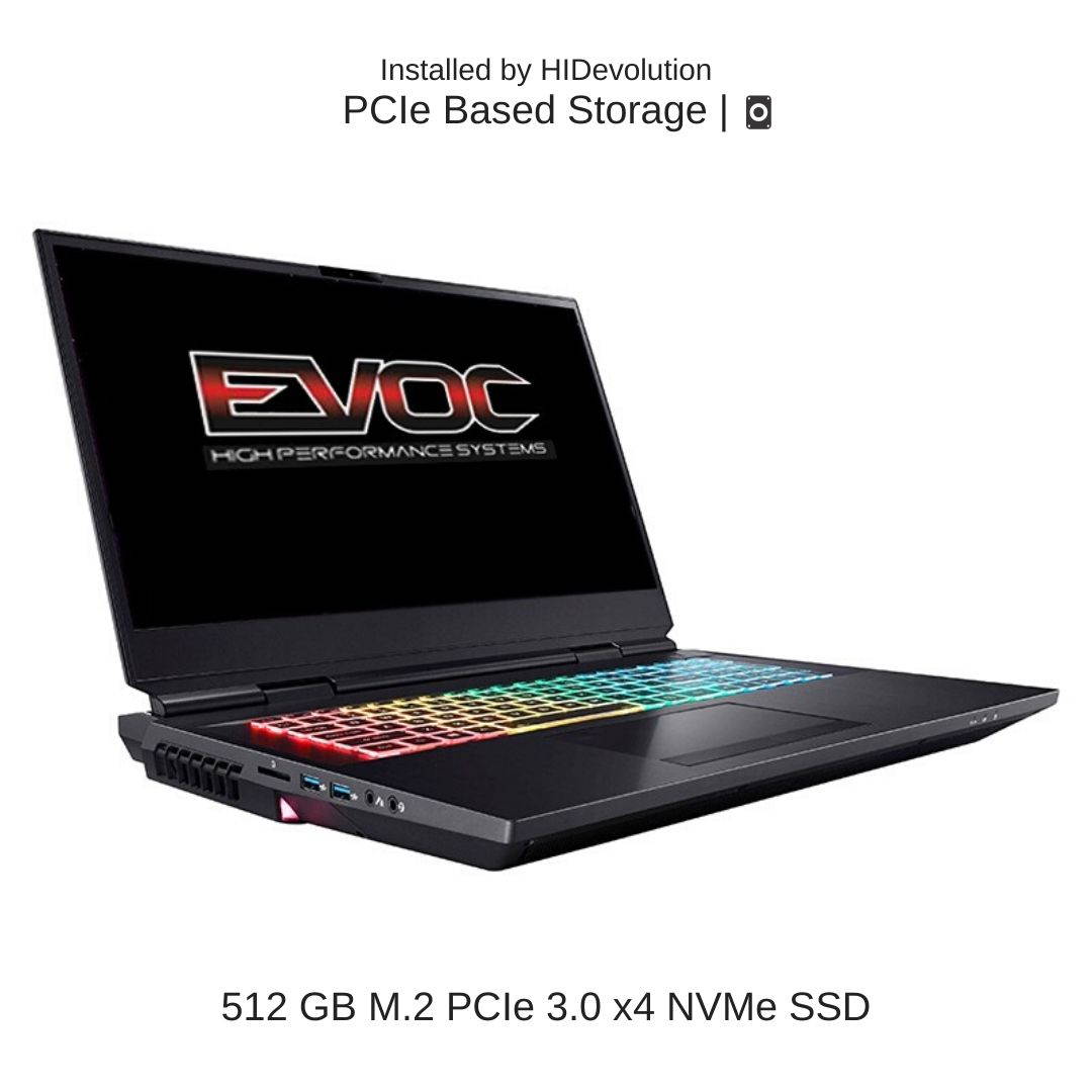 EVOC High Performance Systems X1701F (X170SM-G) 17.3" FHD 240Hz | 3.8 GHz i7-10700K, RTX 2080 Super, 128 GB 3200MHz RAM, 16 TB PCIe SSD | Performance Upgrades & Warranty