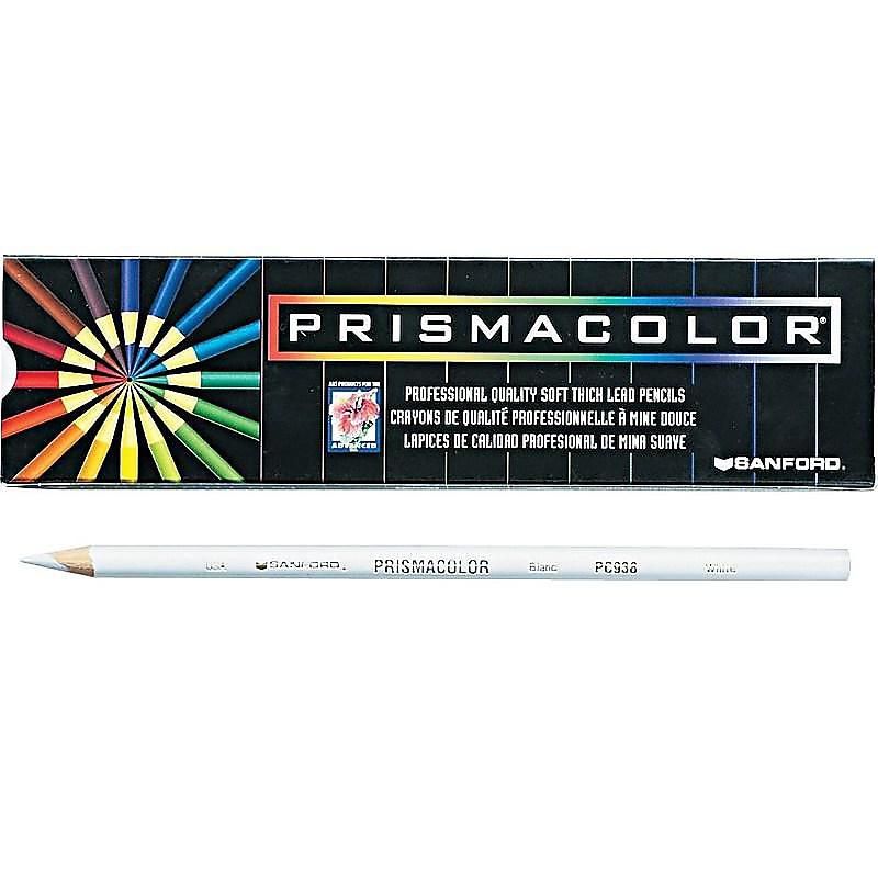 Prismacolor Premier Colored Pencil White Lead/Barrel Dozen 3365