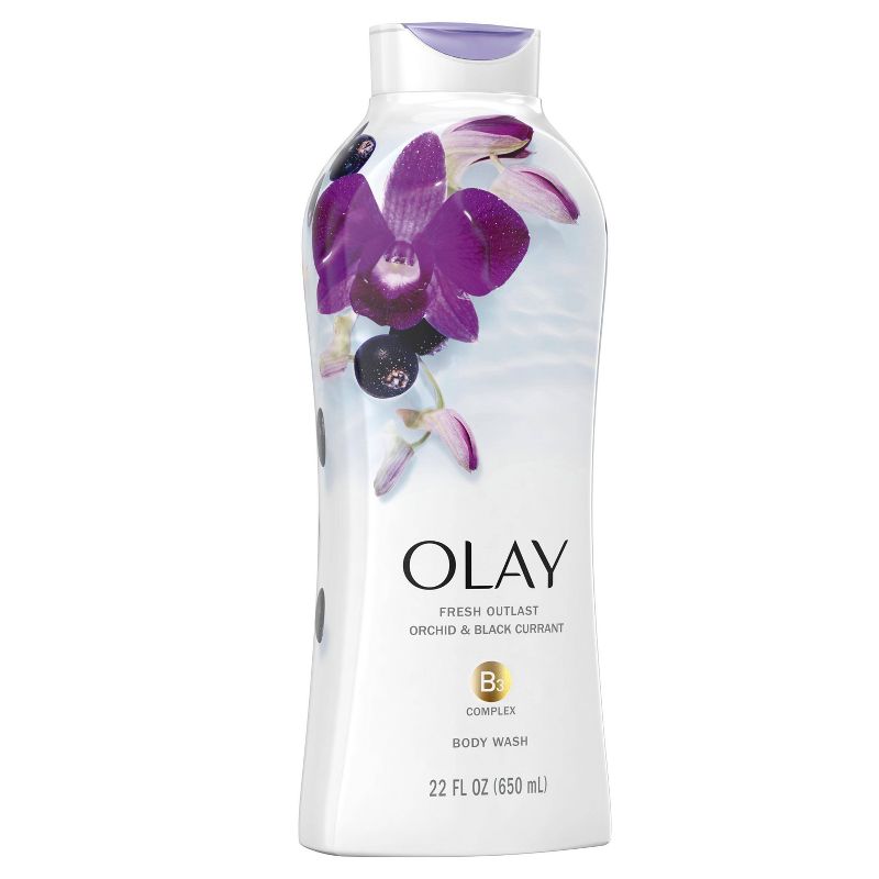 Olay Fresh Outlast Body Wash Orchid & Black Currant - 22 fl oz