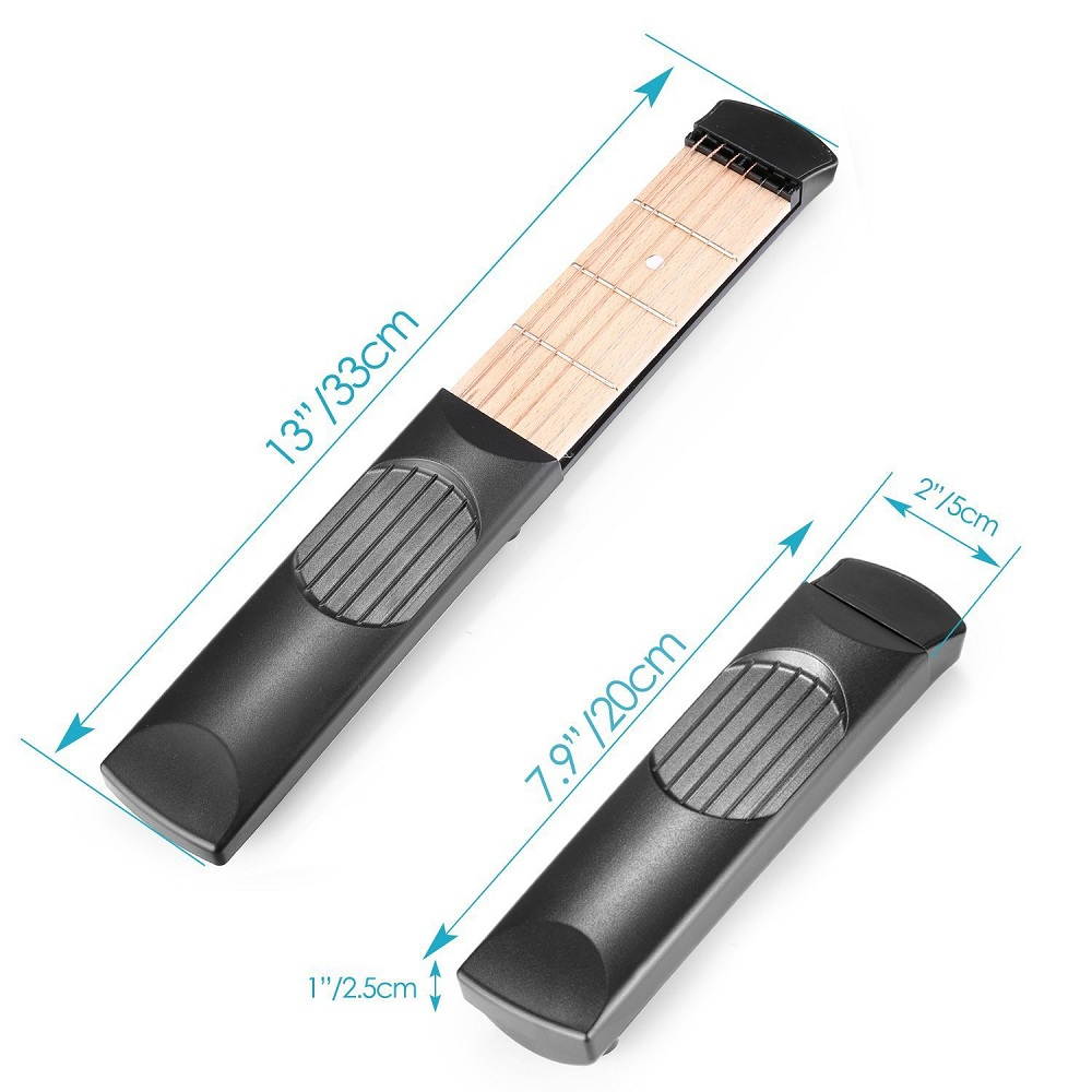 4 Fret Portable Pocket Guitar Practice Tool Guitar Chord Trainer For Beginner