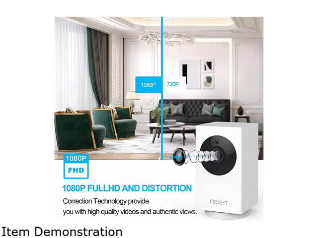 Inland NexHT 2 Pack Smart Wireless 1080p Security Cam 360/Night Vision Two Way Audio/Cloud Storage/Auto Track