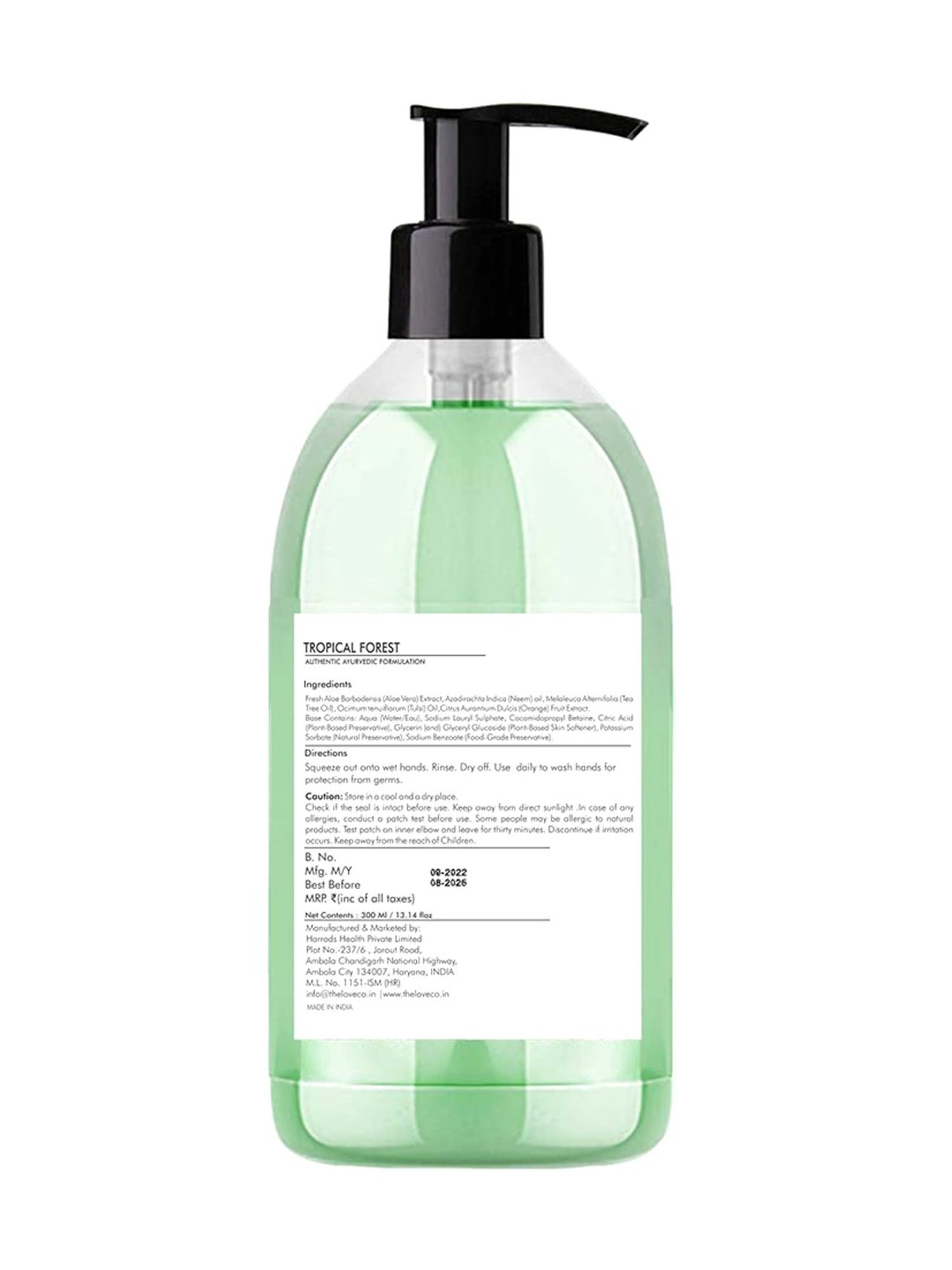 The Love Co. Tropical Forest Hand Wash - 300 ml