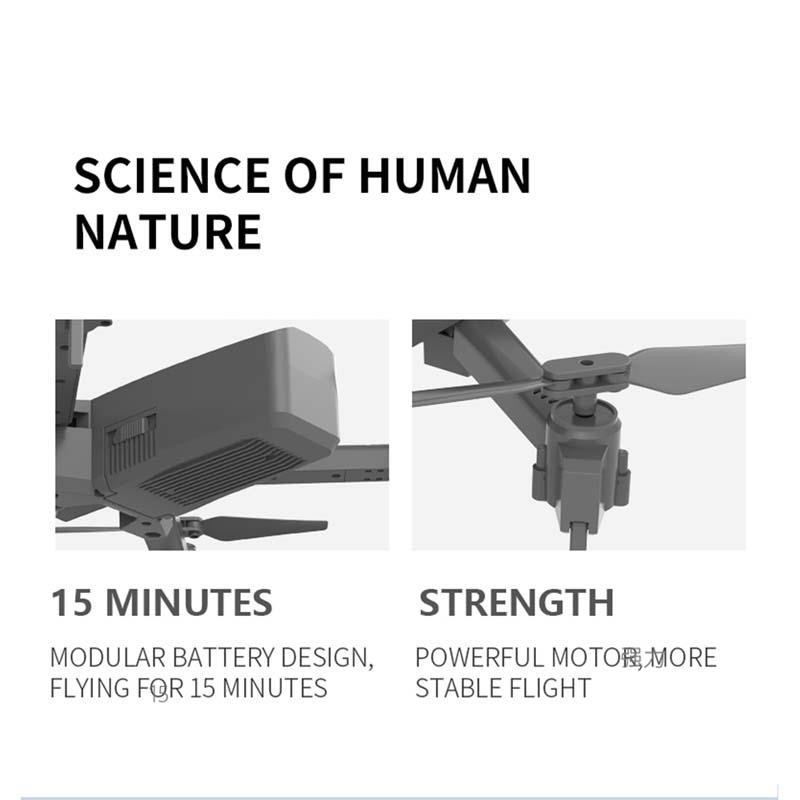 CSJ X4 Foldable Profissional Drone with 1080P HD Camera WiFi FPV Optical Flow RC Helicopter Quadrocopter Kid Toy