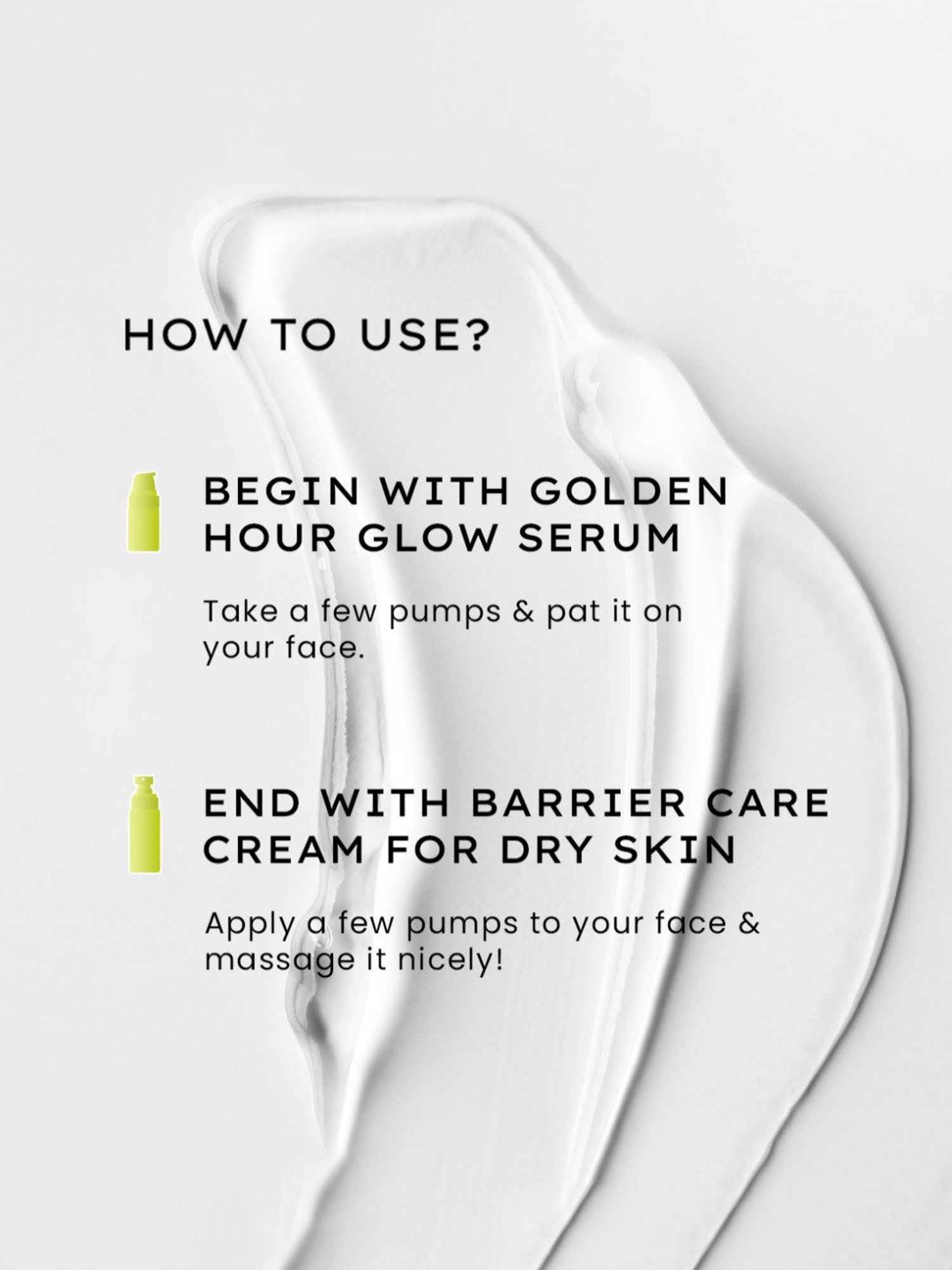 Hyphen Golden Hour Glow Serum & Hyphen Barrier Care Cream for Normal to Dry Skin Combo