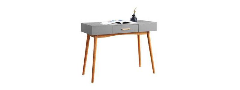 Oslo 1 Drawer Desk Gray - Breighton Home