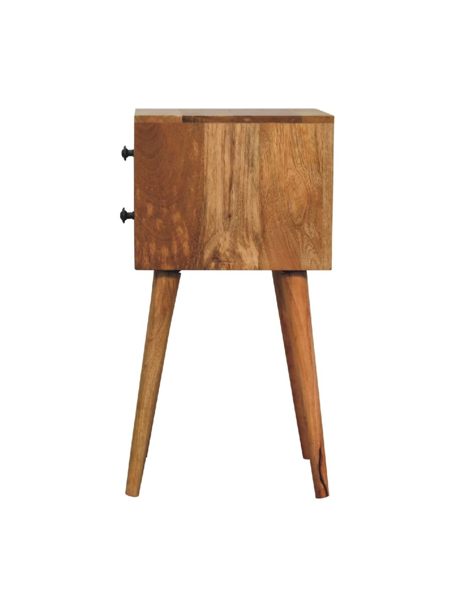 Ikiriya Avina Solid Dark Brown Wood End Table