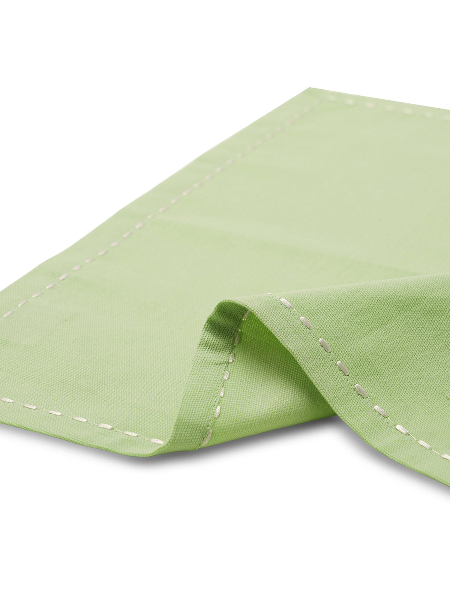 20" White Napkin with Red and Green Tassels Set of 4 pc White - SARO Lifestyle