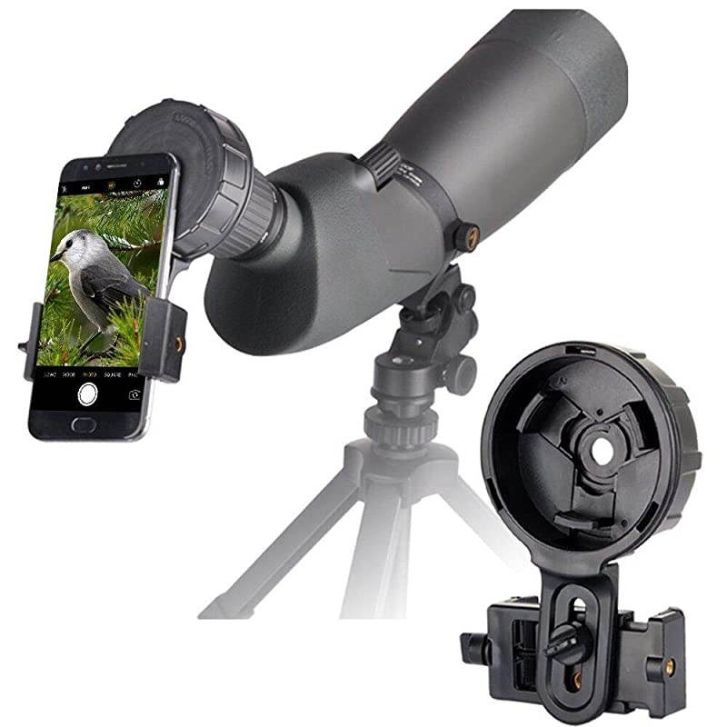 Cell Phone Spotting Scope Mount Big Type Photography Adapter Mount Work with Binoculars Monocular Spotting Scope Telescope for iPhone 6Plus Samsung HTC LG and More
