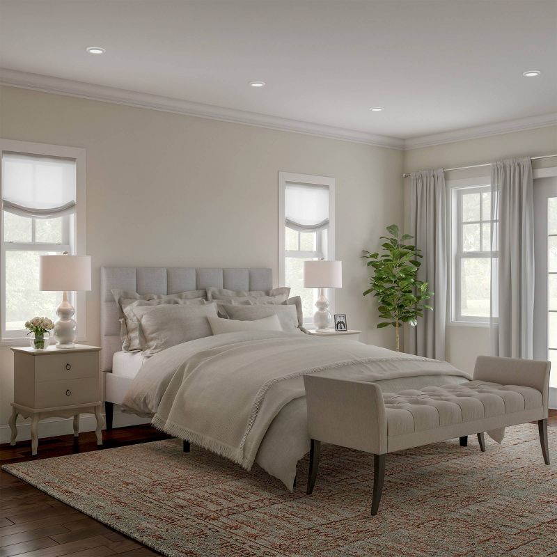 Set of 2 Ceramic Double Gourd Table Lamps (White)