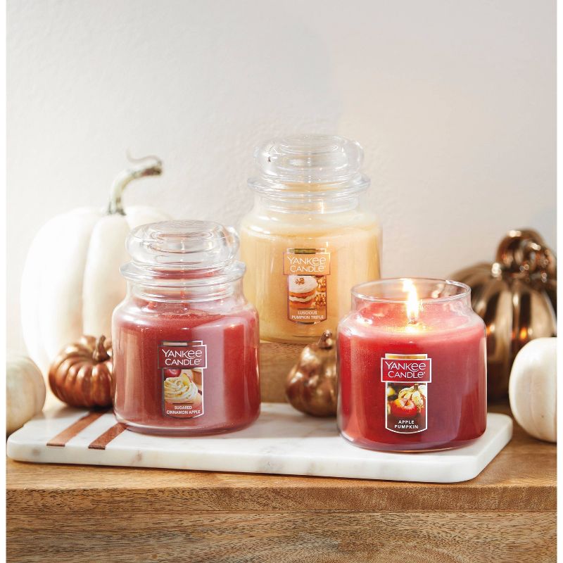 14.5oz Glass Jar Sugar Cinnamon Apple Candle - Yankee Candle