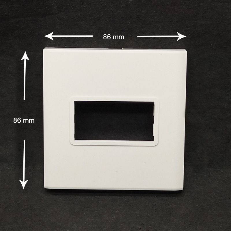5 pcs - 1 Port Faceplate For USB HDMI VGA 3RCA TV Wall Mount Wallplate Panel,Outlet Covers, Type 86x86mm