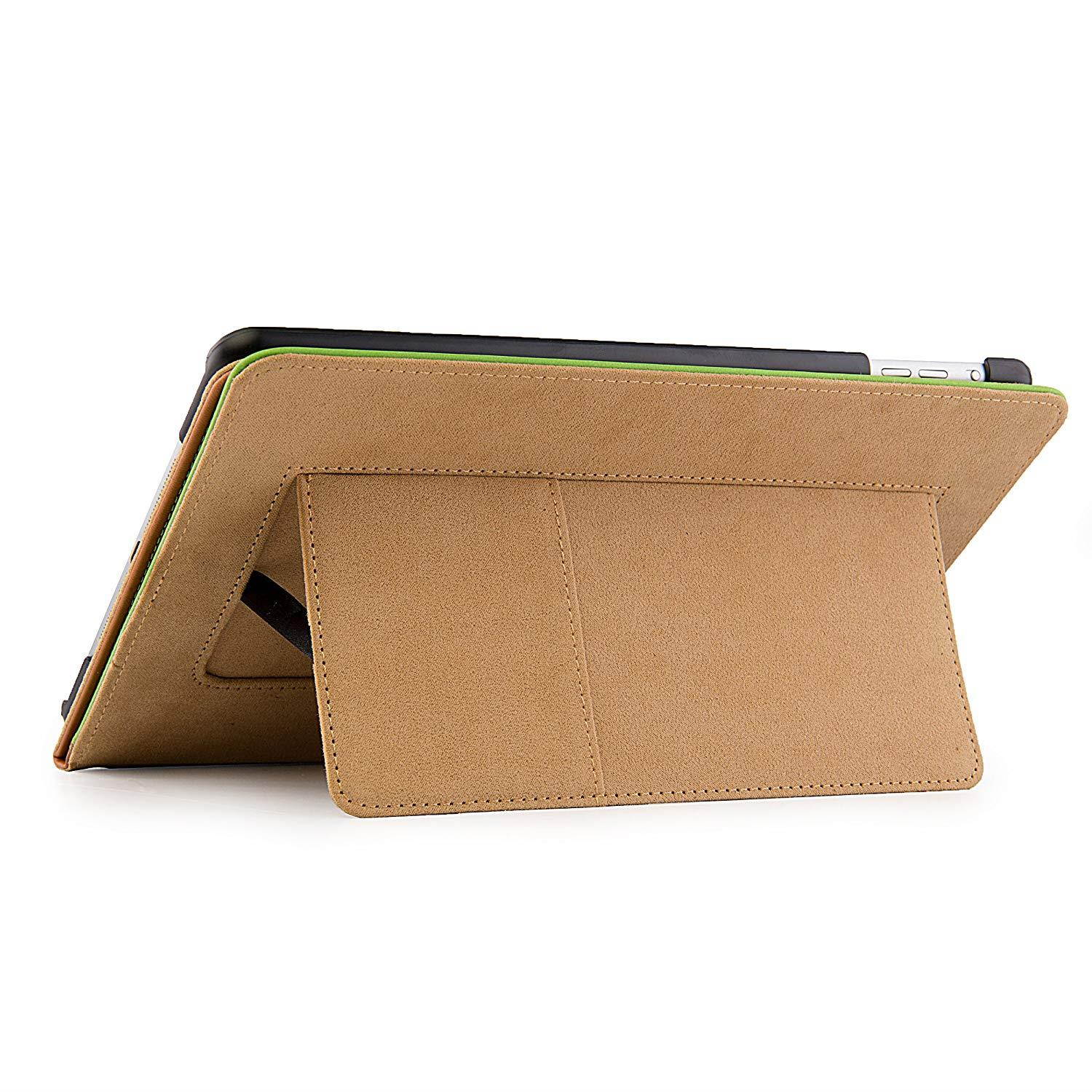 Mary Portfolio Self Stand Case for iPad Air with Sleep Mode and Camera Hole