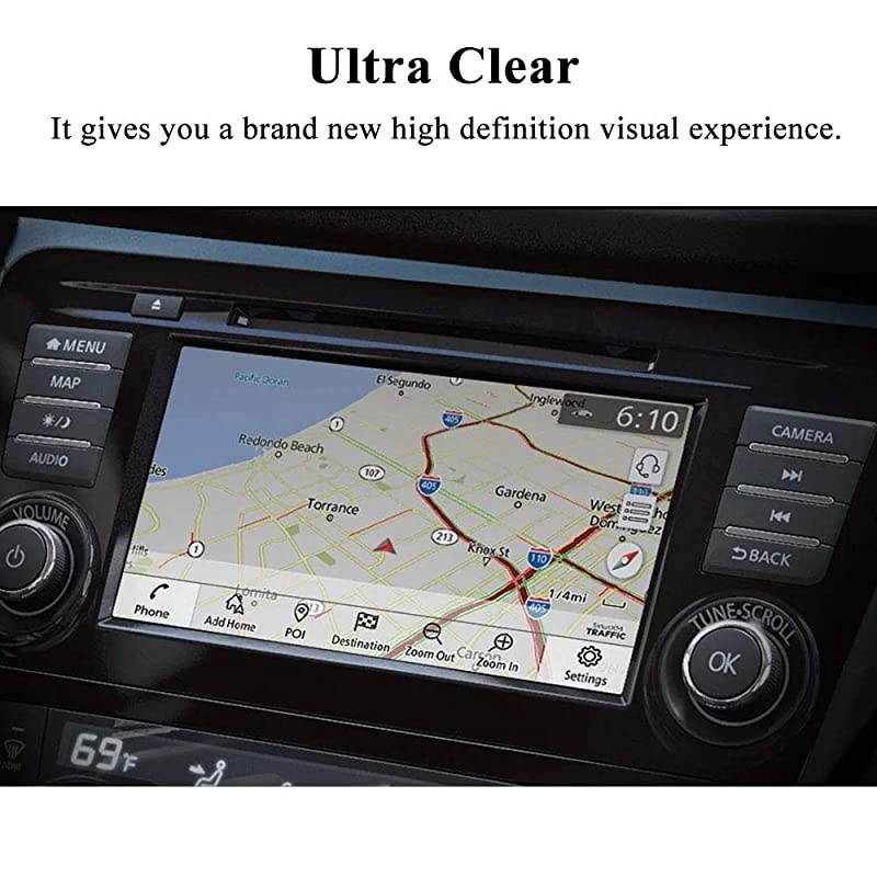 7 Screen Protector for 2017 2018 Nissan Rogue Sport Car Navigation Protective Film for 2014 2015 2016 2017 2018 2019 Nissan Rogue SUVHybrid Touch Screen Interior Accessories Tempered Glass