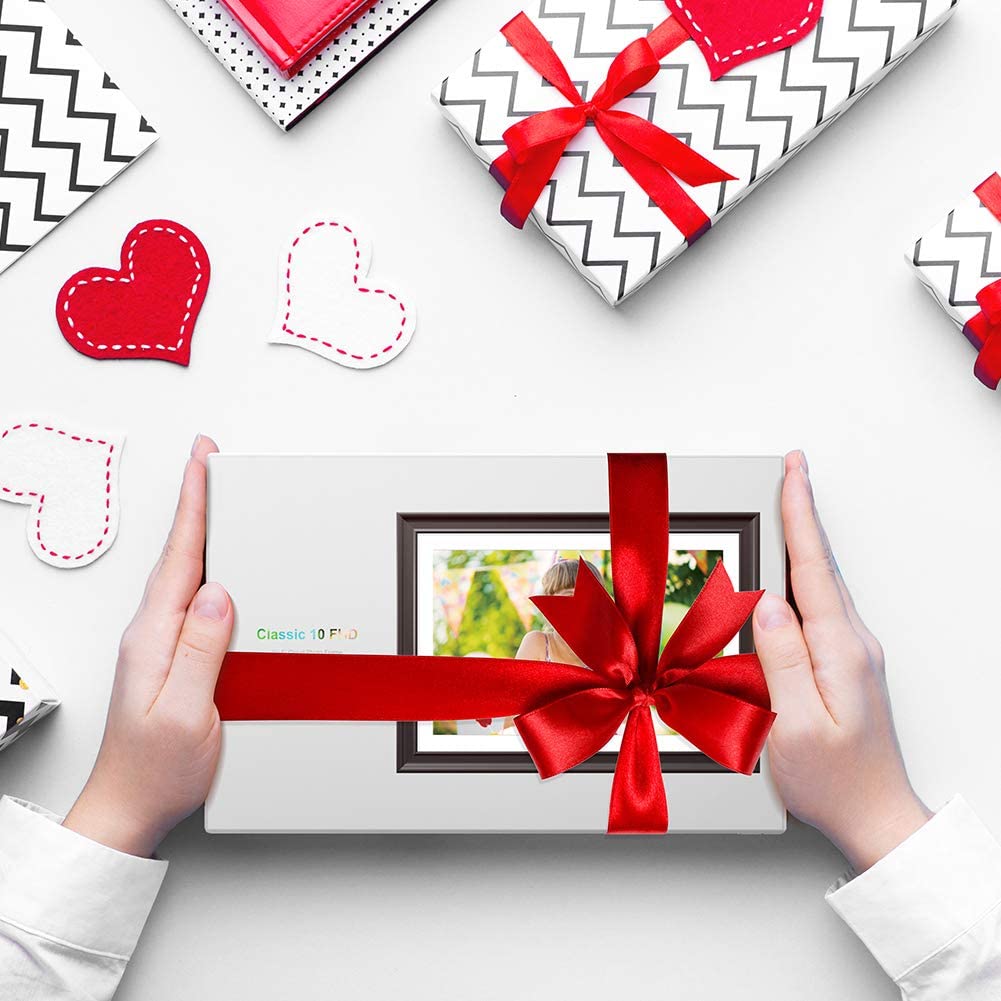 Dragon Touch WiFi Digital Picture Frame 10 inch IPS Touch Screen HD Display 1920x1200, 16GB Storage, Auto-Rotate, Share Pictures via App, E-Mail, Cloud - Classic 10 FHD