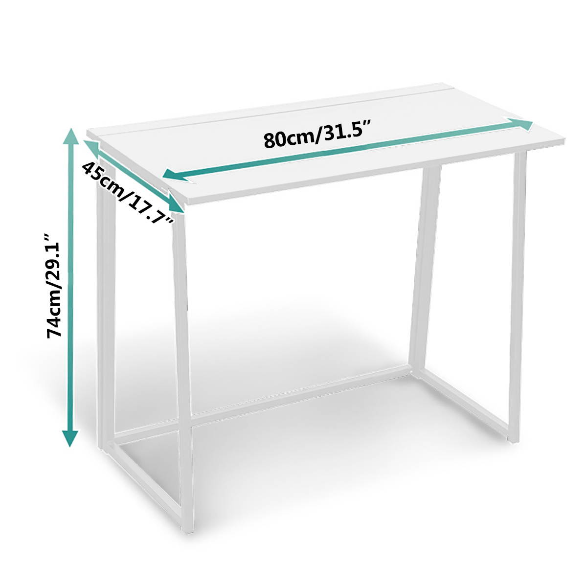 Foldable Computer Desk PC Laptop Table Study Workstation Wood Home Office 32"