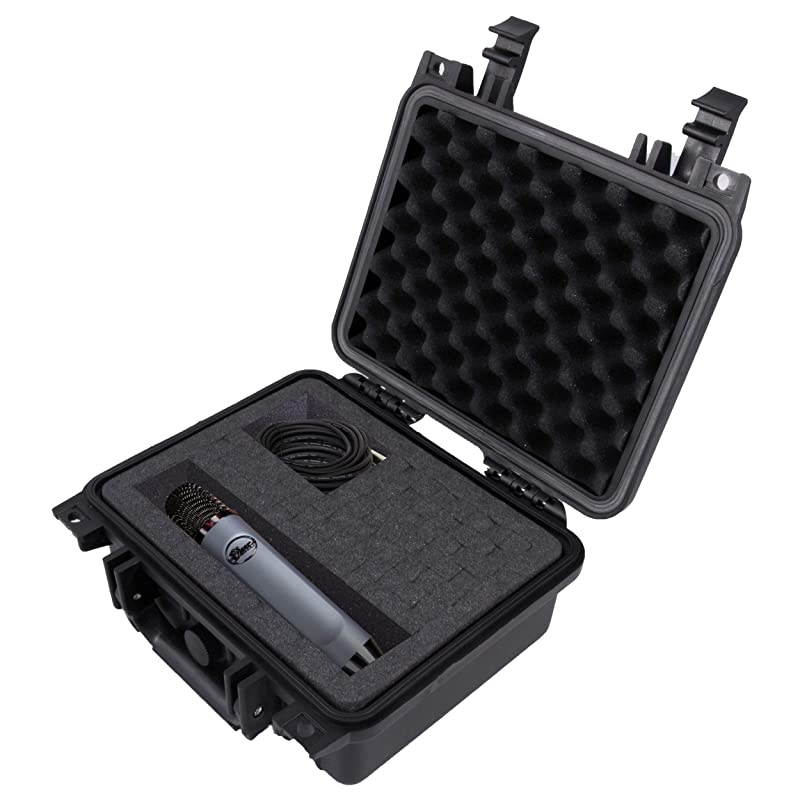 11" Waterproof Studio Recording Case Compatible with Blue Ember Xlr Condenser Microphone and Small Accessories