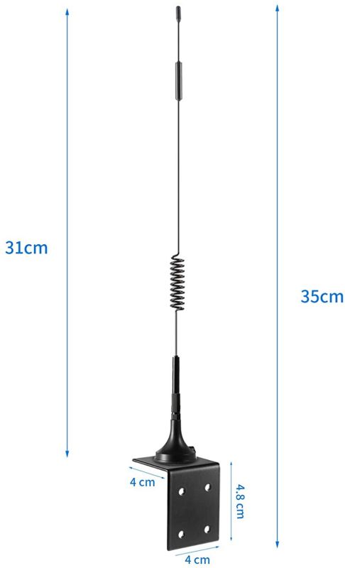 High Gain Long Range 4G LTE Ouutdoor Cellular 9dBi Magnetic Base Antenna Compatible with Spypoint Link Micro EVO Solar Hunting Wildlife Game Trail Cameras Mobile Security CameraPack of 2 Eifagur
