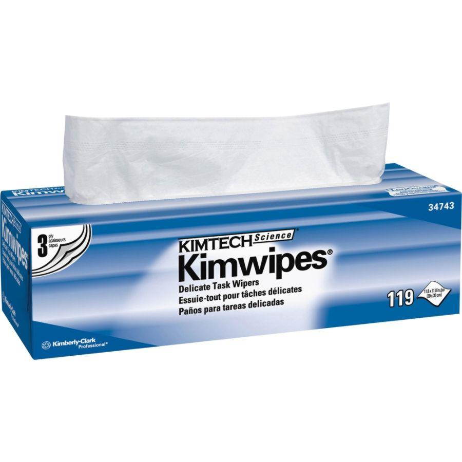 Kimwipes Task Wpr 3Ply 11.8X11.8 Whi 15/119