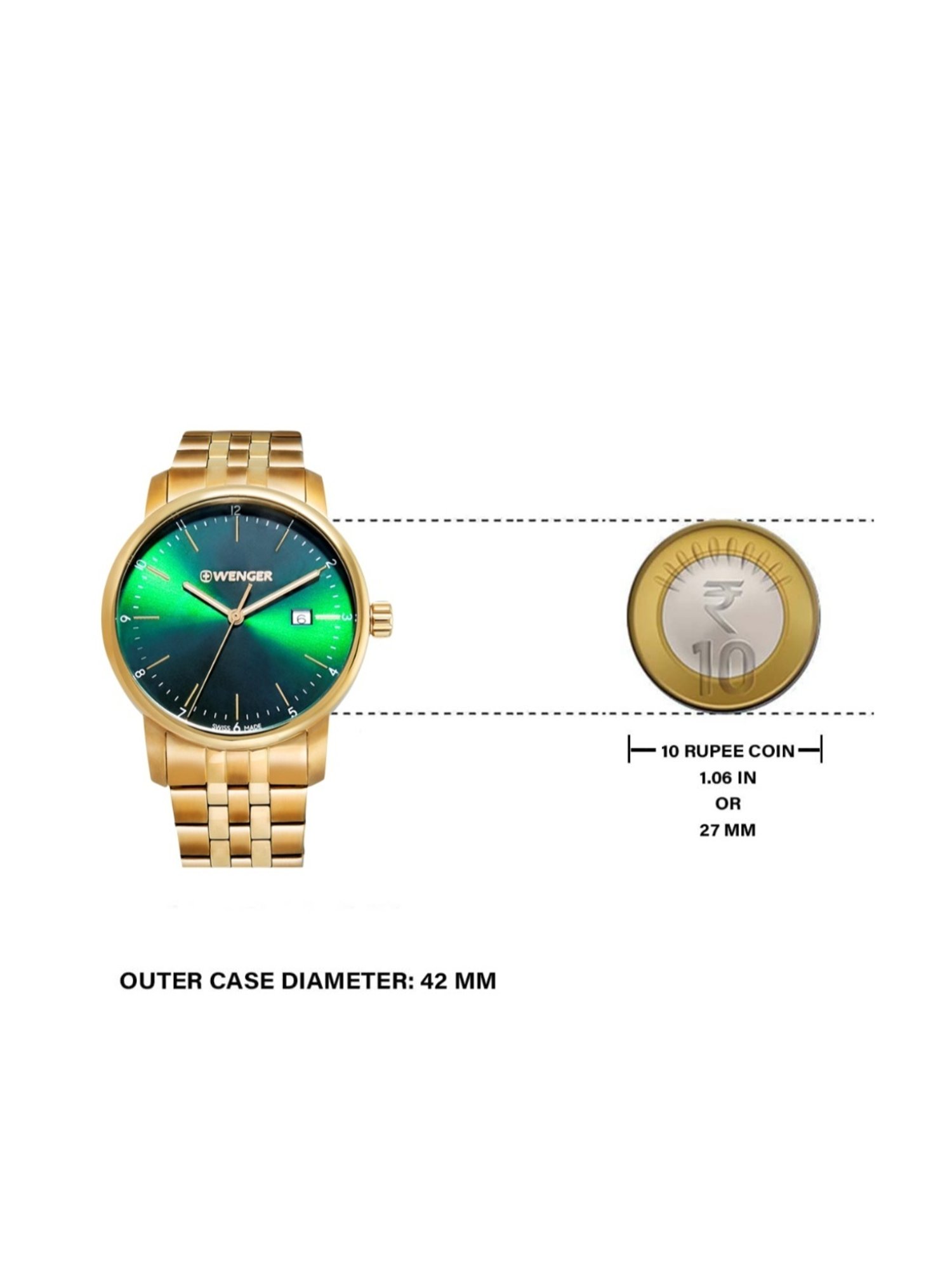 Wenger Swiss Made 01.1741.129 Urban Classic Analog Watch for Men