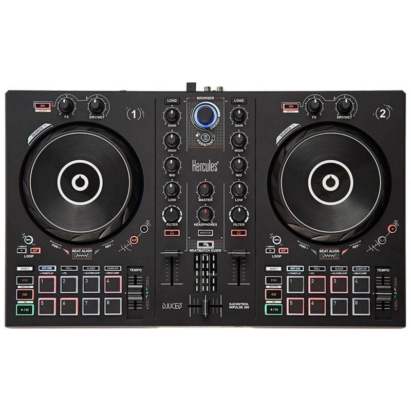 Hercules DJ Control Inpulse 300 DJ Controller w/ Built-in Soundcard & IMA