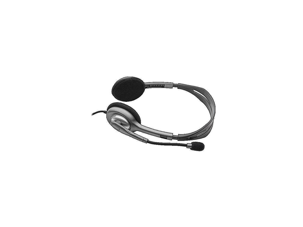 Logitech Stereo Headset H111 - Stereo - Mini-phone - Wired - 32 Ohm - 20 Hz - 20 KHz - Over-the-head - Binaural - Supra-aural - 5.91 Feet Cable