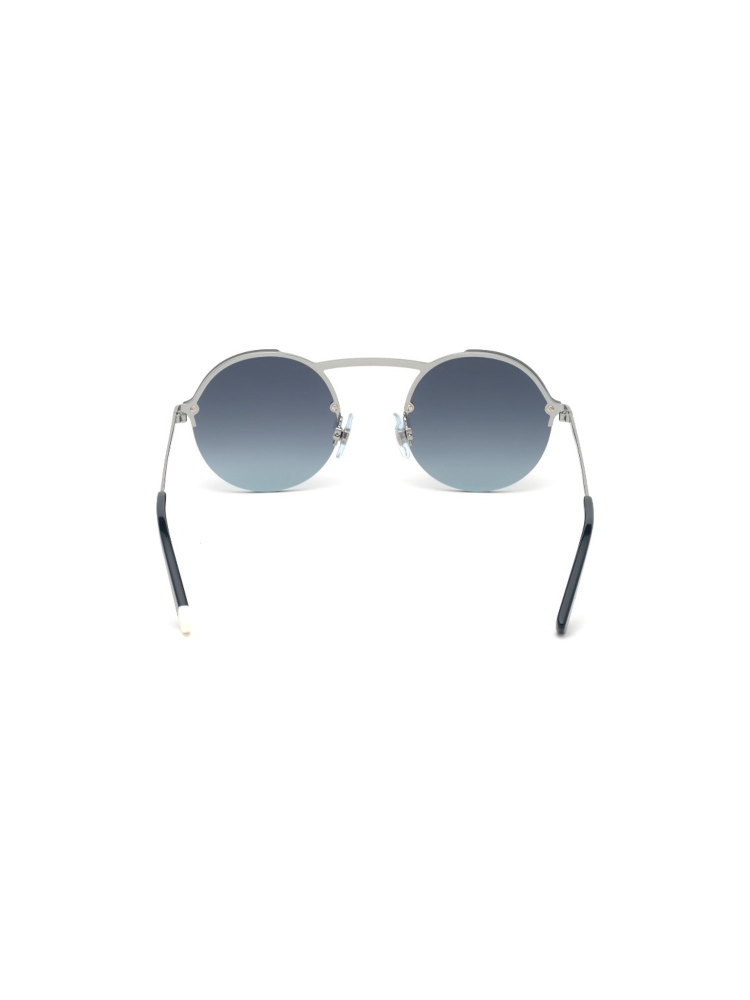 Web Eyewear Blue Round Unisex Sunglasses Designed in Italy