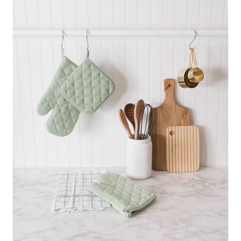 2pk Mint Ovenmitt (7"x13") - Design Imports
